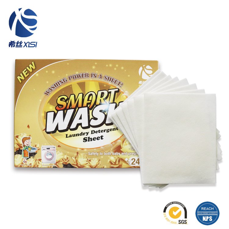 Fashion product brand laundry clean detergent sheets