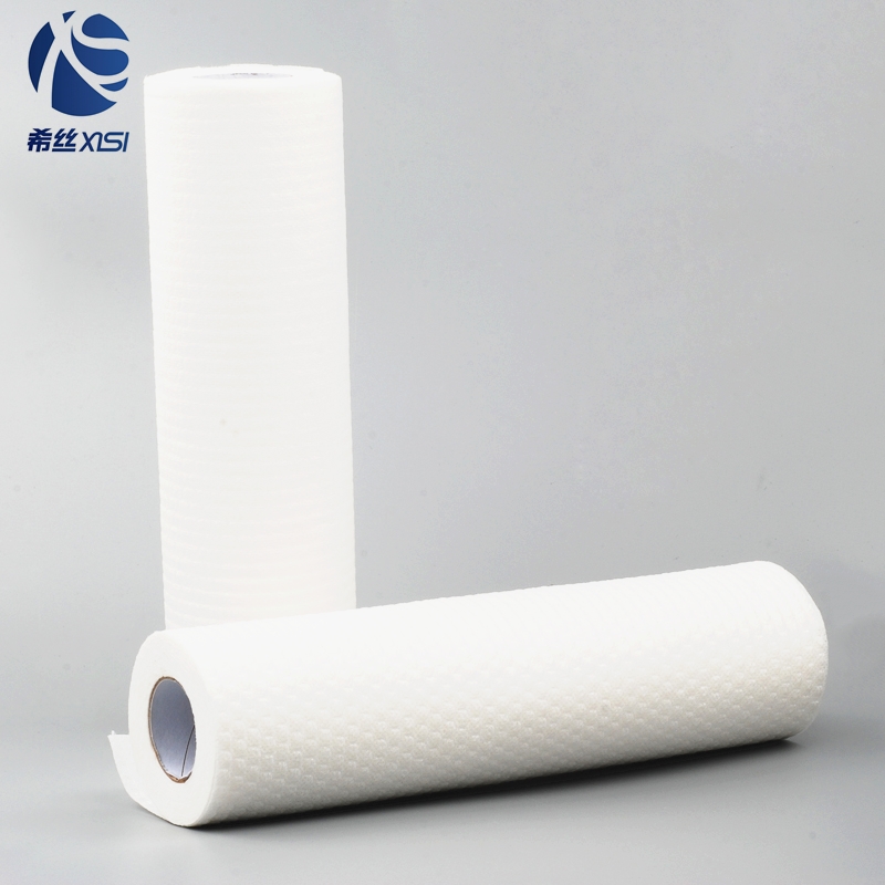 New custom disposable cleaning wipes paper roll for kitchen
